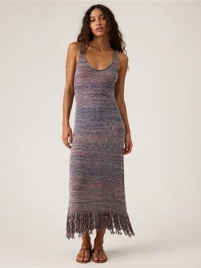 Boho Fringe Dress by Future Collective Sleeveless Knit